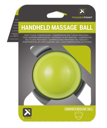 TRIGGERPOINT Unisex Hand Massage Ball Portable Self Massage Ergonomic Grip Deep Tissue Gray and Lime One Size