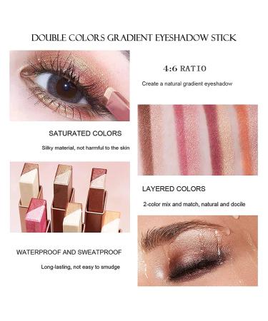 6 Colors Gradient Eyeshadow Stick Set - Shimmer Double Colour Eye Shadow Makeup Pen - Glitter Radiant, Waterproof & Durable - Women's Eye Makeup (Set B) - Buy Online on GoSupps.com