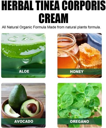 Organic Herbal Tinea Corporis & Psoriasis Cream Relief (3pcs) - Non-Irritating Eczema & Itching Treatment - 0.04 oz - Buy Online on GoSupps.com