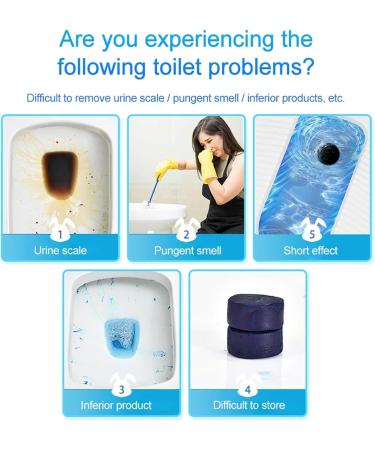 Bowling Blue Bubble Toilet Bowl Cleaner Gel Long-Lasting & Recyclable Toilet Cleaner Gel in Bottle Sustained-Release Automatic Toilet Bowl bathroom Cleaners Bottle 11.3oz/320g (1pc) - Buy Online on GoSupps.com