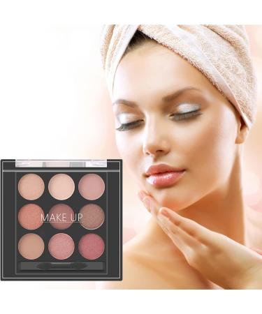 9 Color Eyeshadow Pallet | Shimmer Eyeshadow Palette Shimmer Eye Shadows Nude and Earth Tones Eye Shadow Long Lasting 02# - Buy Online on GoSupps.com