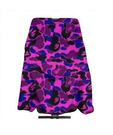 Adult Barber Cape, Professional Salon Haircut Capes,Camouflage Color Haircut Kit Hairdressing Apron for Home Salon and Barbershop One Size Purple Camo - Buy Online on GoSupps.com