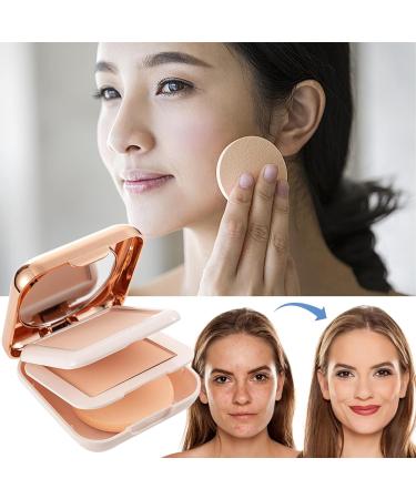 Pressed Powder CompactFine double layer compact powder Long Lasting Oil Control Cosmetic Pore Filler Setting Powder Waterproof for Silky Delicate Makeup Bubei - Buy Online on GoSupps.com