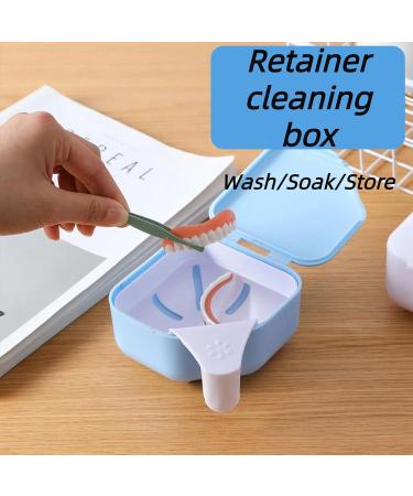 Buy Retainer Storage Box - White Denture Box with Mirror for Travel & Home | Durable & Convenient - Buy Online on GoSupps.com