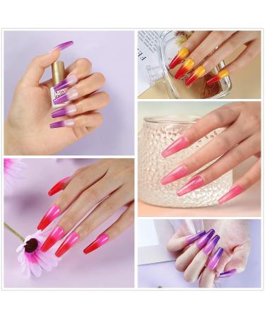 COSCELIA Color Changing Gel Nail Polish Set - 6 Spring Colors, Glitter & Mood Changing, Soak Off, Manicure Gifts for Women - Buy Online on GoSupps.com