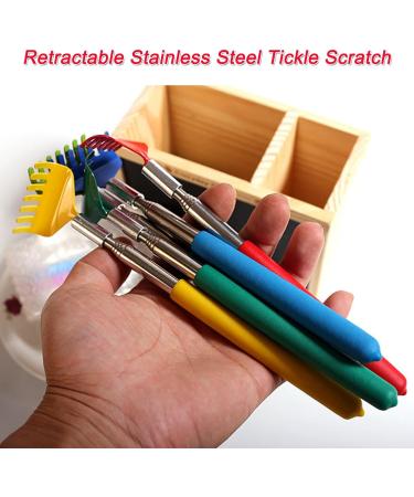5-Piece Portable Telescopic Back Scratchers - Manual Metal Scratches for Head Back & Leg - Soft Rubber Tips for Ultimate Relaxation - Buy Online on GoSupps.com