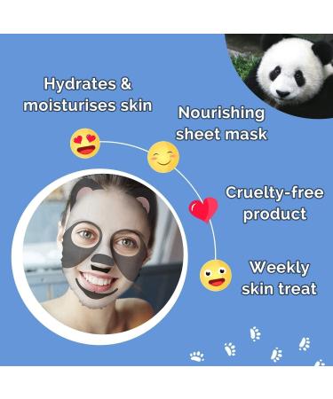 7th Heaven Panda Face Sheet Mask with Coconut & Banana to Hydrate & Moisturise Skin - Buy Online on GoSupps.com