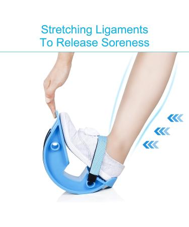 REAQER Foot Rocker with Fixing Strap for Plantar Fasciitis & Achilles Tendinitis - Calf Stretcher for Stretching Leg Muscles - Ideal for Physical Therapy (Blue) - Buy Online on GoSupps.com