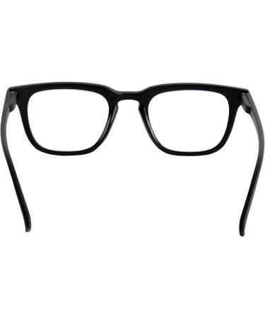 Shop Mini Anti Blue Light Glasses - Rectangular Thick Frame Free Case 1.5 Diopters for Men & Women - Durable Black Plastic - Buy Online on GoSupps.com