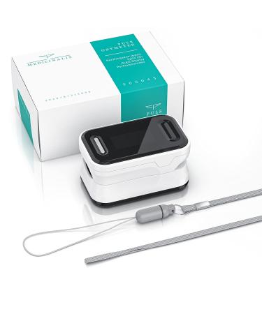 Buy Medicinalis Pulsoximeter Accurate SPO2 Pulse Finger Oximeter with OLED Display Battery Indicator & One-Touch Operation for Pulse and Oxygen Saturation Measurement - Buy Online on GoSupps.com