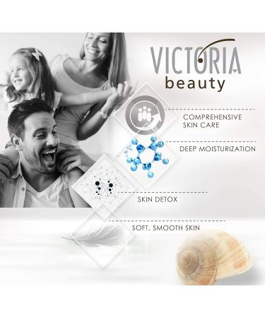 Victoria Beauty Snail Cream with Argan Oil - Nourishing Body Cream for the Whole Family (200 ml) | Hydrate & Rejuvenate Skin - Buy Online on GoSupps.com