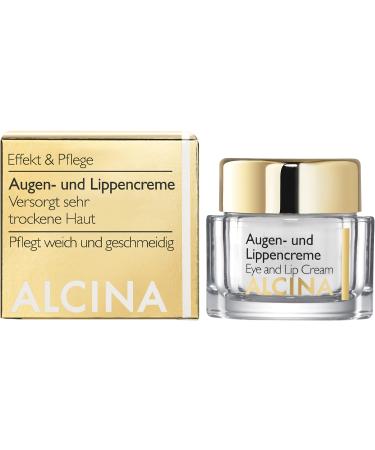 Alcina Eye and lip cream - 3 x 15 ml - effect & care - intensive lip care and eye care - for extremely dry skin on eyes and lips 15 ml (3 Pack)