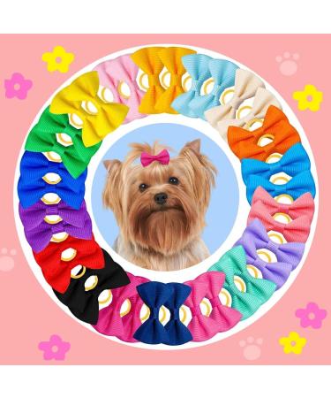 Suxgumoe Dog Hair Bows 36Pcs Mixed Colors - Cute Grooming Bows for Long Hair Dogs & Cats - Buy Online on GoSupps.com