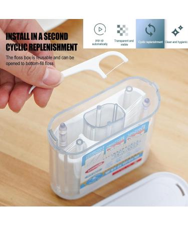 Portable Dental Dispenser - On-the-Go Pop-Up Tooth Silk Organizer | Refillable Oral Care Picks & Travel Case for Family - Buy Online on GoSupps.com