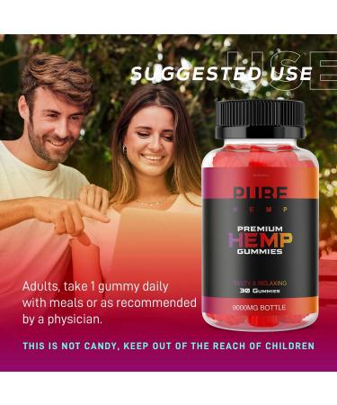 PureHemp Premium Hemp Oil Gummies - 30 Day Supply - 30 Count - Buy Online on GoSupps.com
