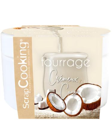 ScrapCooking - P te de Fourrage Cr meux Coco 200 g - Pour Fourrer Tablettes clairs Choux Rochers Macarons G teaux B ches de No l & Cookies - Noix de Coco - P tisserie - 4635