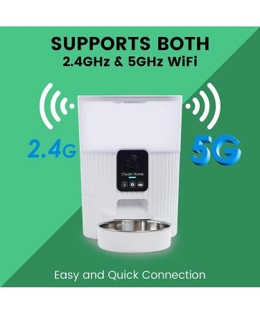 Owlet Home Smart Pet Feeder with Camera (3.5L) - WiFi, 1080P HD, Auto Night Vision | Alexa & Google Assistant Compatible, Motion Alert - Buy Online on GoSupps.com