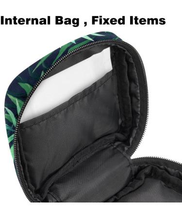 Portable Women's Binding-Up Bags & Menstrual Cup Bags - Colorful Tropical Leaf Pattern for Teens - Buy Online on GoSupps.com