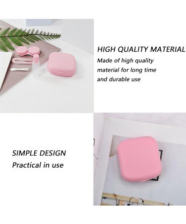 Pink Contact Lenses Container - Travel Set for Soft Lenses & Daily Accessories - Buy Online on GoSupps.com