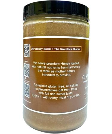 KB & DIA Cinnamon Honey Raw Unprocessed Honey with Cinnamon 100% Pure Canadian Raw Honey with Cinnamon Paleo Diet Friendly and Gluten Free Rich Flavour with Nutrient and live Enzymes(500G) - Buy Online on GoSupps.com