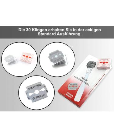 Premium Callus Planer Blades & Remover | Solingen Replacement Blades Set | 30 Blades for Smooth Skin - Buy Online on GoSupps.com