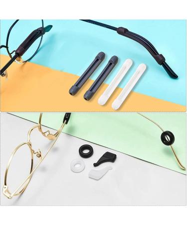 Glasses Nose Pads Repair Kit - 30 Pairs Silicone Screw-in Nose Pads with Tweezer and Cloth - Anti Slip Grips for Eyeglasses - Buy Online on GoSupps.com