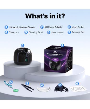  ITSHINY ITSHINY Ultrasonic Cleaner 45000Hz Ultrasonic Tray 200ml UV Lamp 25W Ultrasonic Cleaner for Dental Gutters Dentures Alig - Buy Online on GoSupps.com