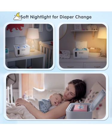 Gimars Wet Wipe Warmer with LED Temperature Control - Gentle Heating for Baby Diaper Wipes - Buy Online on GoSupps.com
