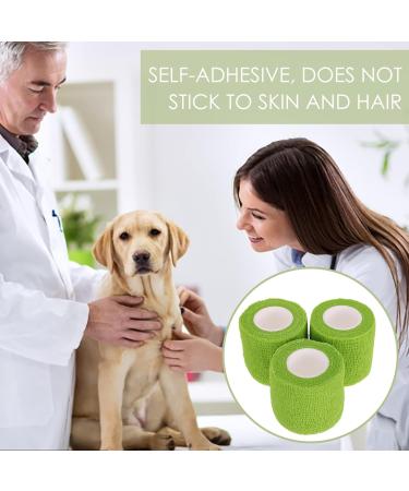 Mipcase Scar Tape - 3 Rolls Self-Adherent Flex Wrap for Sprains & Dog Paws - Breathable Green International Shipping - Buy Online on GoSupps.com