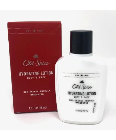 Old Spice Hydrating Body and Face Lotion, Unscented - 4 oz - Buy Online on GoSupps.com