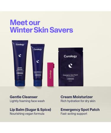 Curology Dry Skin Saver Set - Hydrating Skincare Essentials & Emergency Spot Pimple Patches for All Skin Types | 60 Day Regimen - Buy Online on GoSupps.com
