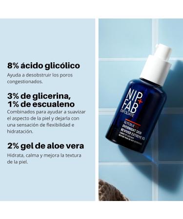 Nip+Fab Glycolic Fix Overnight Skin Reviver 8% | Exfoliating Face Treatment with Lactic Acid - Hydrate & Regenerate | 1.52 fl oz - Shop Internationally - Buy Online on GoSupps.com