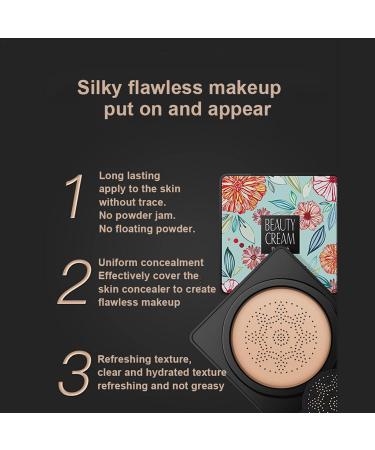 BB Cream Mushroom Head Air Cushion | CC Cream Foundation - Moisturizing & Brightening Liquid Makeup - Buy Online on GoSupps.com