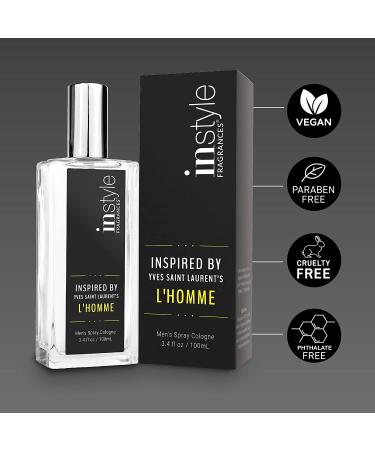 Instyle Fragrances Inspired by Yves Saint Laurent L'Homme Eau de Toilette - Vegan, Paraben & Phthalate Free - 3.4 Fl Oz - Buy Online on GoSupps.com