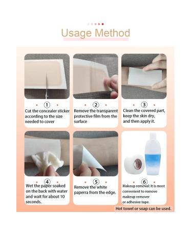 2023 Waterproof Tattoo Cover Up Tape for Scar Concealing - Lasts 3-7 Days - Brown, White - Buy Online on GoSupps.com