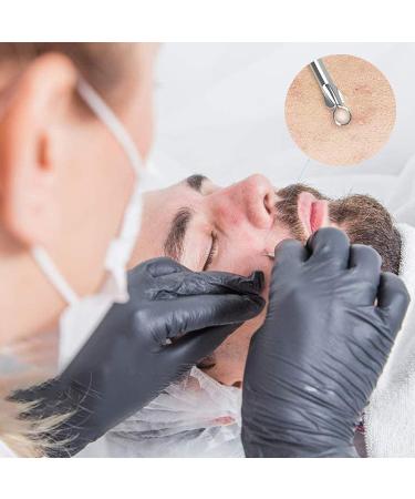 Blackhead Remover Comedone Extractor Set - Stainless Steel 2-in-1 Pimple Popper Tool for Blackhead and Pimple Removal (Silver) - Buy Online on GoSupps.com