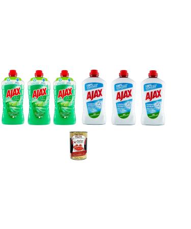 Set of 3 Classic Ajax Pavement 950 ml, 3 x Ajax Lemon Pavement 950 ml + Italian Gourmet Pulp 400 g