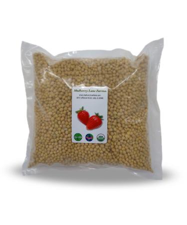 Soybeans, 5 Pounds Whole, USDA Certified Organic, Non-GMO Bulk, Product of USA, Mulberry Lane Farms