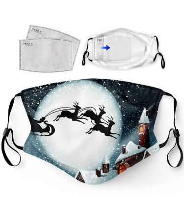 Primicity Christmas Face Masks for Adults 3PCS +Filters - Reusable & Adjustable Festive Masks - UK Seller - Buy Online on GoSupps.com
