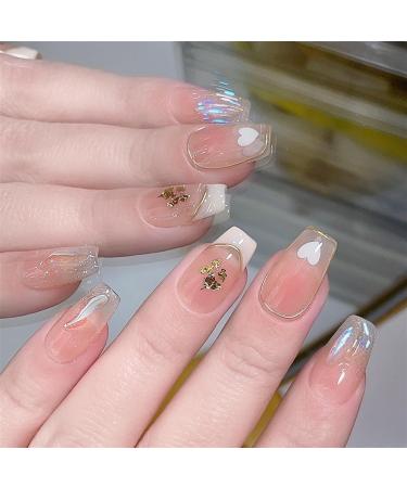 Nail dressing nail stickers French style love short and medium length styles(Short S) - Buy Online on GoSupps.com