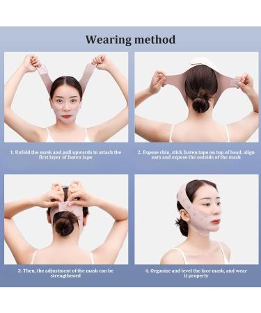 Double Chin Reducer V Line Lifting Mask - Breathable Soft & Reusable Chin Strap for Skin Tightening & Depuffing | Shop Now for International Shipping - Buy Online on GoSupps.com