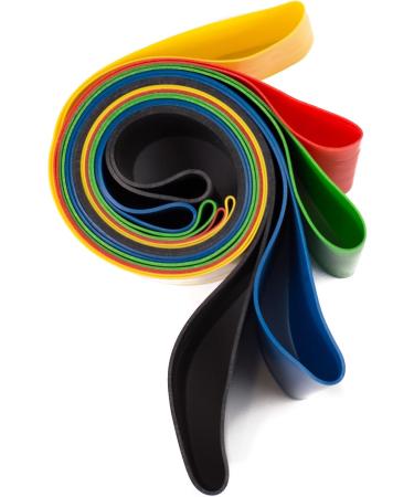 Resistance Loop Exercise Bands 12 inch - Shokti Set of 5 Fitness Rubber Bands with Carrying Pouch 5 Resistance Levels for Home Workout Strength Training Physical Therapy Yoga Pilates - Buy Online on GoSupps.com