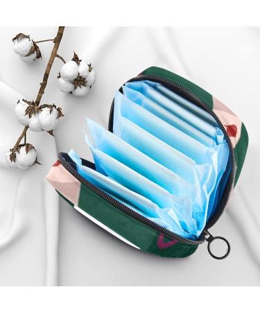 Buy Abstract Color Menstruation Pad Bag with Zipper | Women's Napkin & Tampon Collection Bag | Stylish & Functional for Girls - Buy Online on GoSupps.com