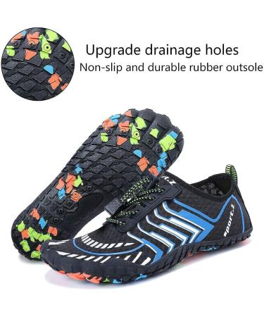 MAYZERO Water Shoes | Swim Surf Beach Pool Shoes | Wide Toe Hiking Aqua Shoes | Winter House Slippers | Blue - Size 11 Women/ 9.5 Men - Buy Online on GoSupps.com