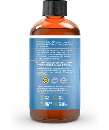 Nutrinoche Colloidal Gold - 30 PPM Mineral Supplement - 8 Fl Oz - Pack of 1 - Buy Online on GoSupps.com