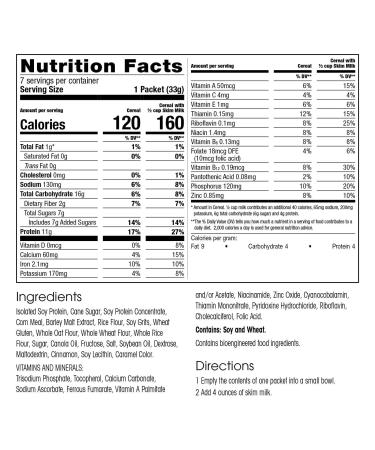 WonderSlim Protein Cereal - Cinnamon Crunch | High Protein & Low-Calorie - 7 Ct - Buy Online on GoSupps.com
