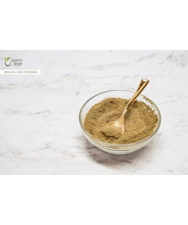 Organic Way Brahmi Leaf Powder (Bacopa Monnieri) - Organic & Kosher Certified | Raw Vegan Non GMO & Gluten Free | USDA Certified | Origin - India (1/4 LBS) 4 Ounce (Pack of 1) - Buy Online on GoSupps.com
