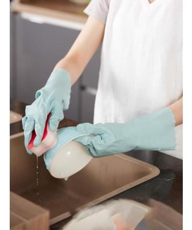 Buy Lanon Wahoo 3 Pairs Reusable Household Gloves - Size M for Kitchen Cleaning & Dishwashing | Eco-Friendly Skin-Minded Gloves - Buy Online on GoSupps.com