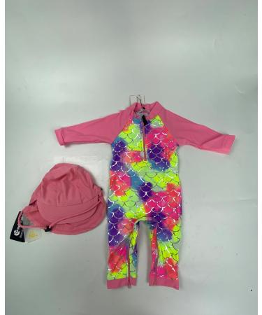 weVSwe Baby Boy Swimsuit UPF 50+ Sun Protection Rash Guard with Crotch Zipper | Fish Scale Design | 2 Years - Buy Online on GoSupps.com