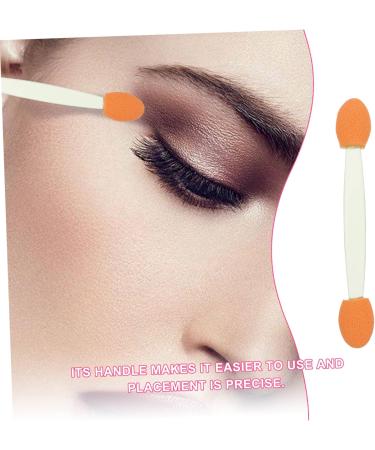 PLAFOPE 100pcs Sponge Eye Emulsion Dual Ended Makeup Brush Plastic Eye Shadow Sponge Stick - Buy Online on GoSupps.com